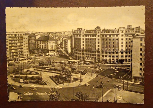 Cartolina milano piazzale - cartolina,