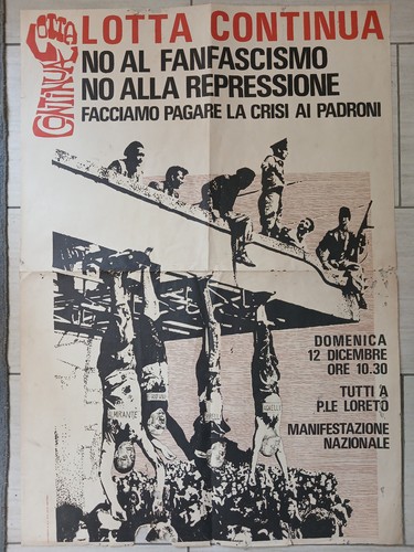 Manifesto originale 1976 lotta - manifesto,