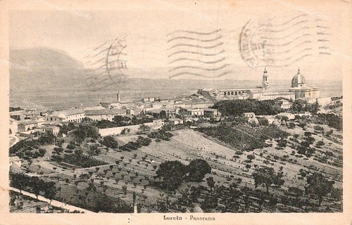 T933 cartolina loreto panorama - cartolina,