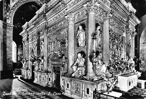 Cartolina loreto basilica - cartolina,