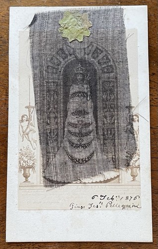 Cdv santino reliquia madonna - reliquia,