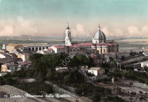 Cartolina loreto panorama - loreto,